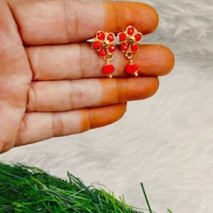 micro plated pearl drop earrings