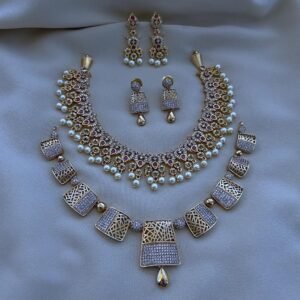 2 ad stone necklace combo