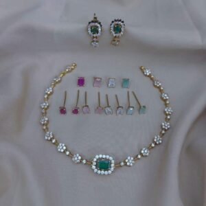 ad stone 5 in 1 changeable stone necklace