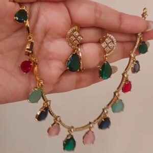 ad stone multi colour necklace
