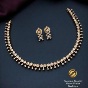 ad stone antique finish necklace